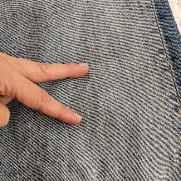 Levi's Wedgie Straight Button Fly Jeans Two Minds Wash Sz 28 - Picture 11 of 12